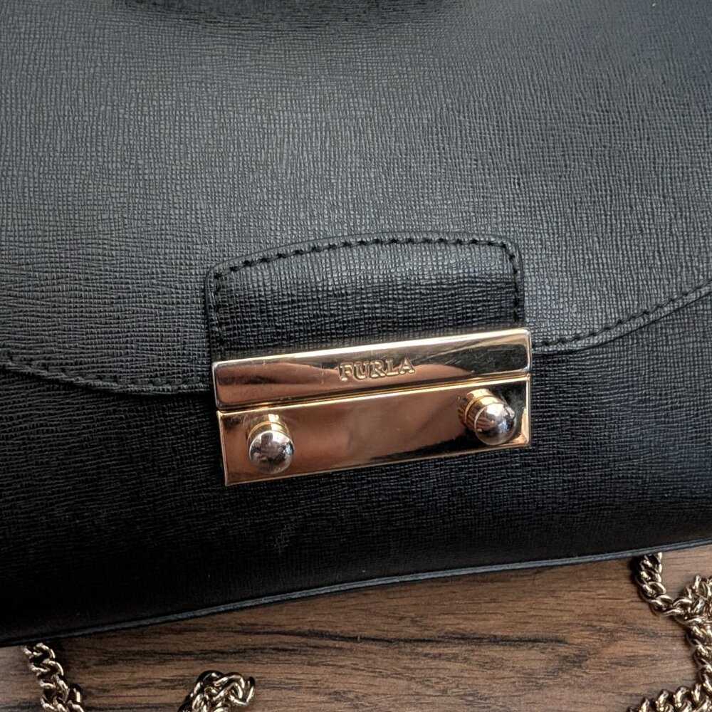 Furla Julia Mini Leather Top-Handle Crossbody Bag - Picture 3 of 5